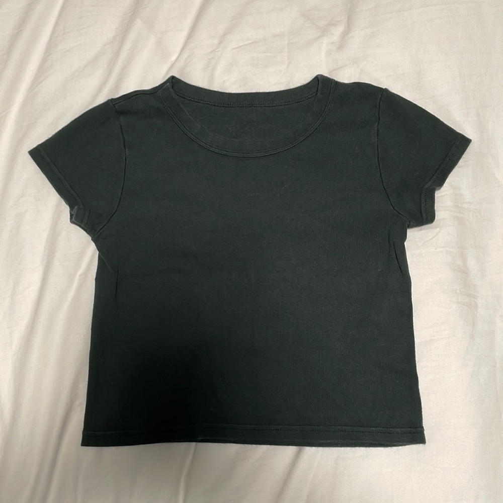 Green Brandy Melville Baby Tee